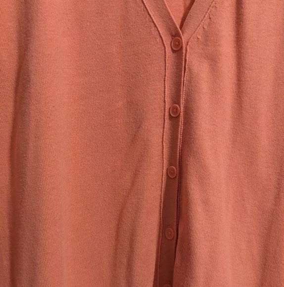 Old Navy Coral Orange Cardigan size XXL Tall - Picture 2 of 7